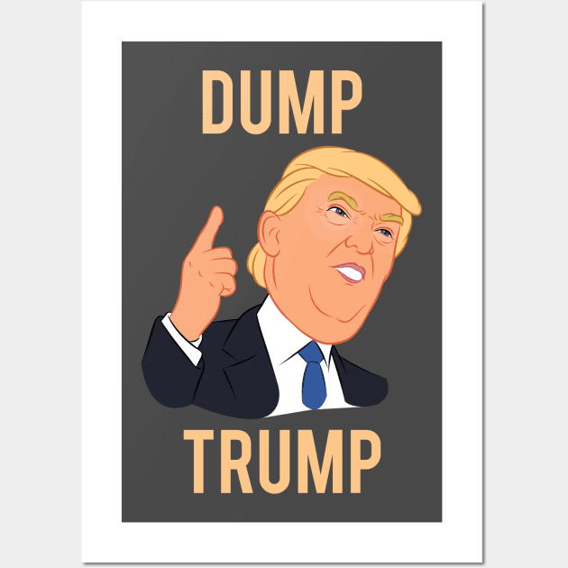 Dump Trump 2020 Wall Art by iniandre